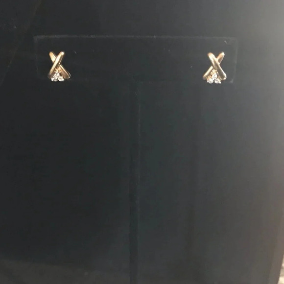 14K Gold & Diamond Necklace & Earrings - Picture 9 of 15